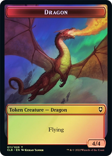 Dragon // Treasure (Token CLB) / Foil