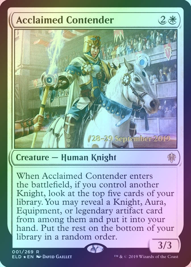 Acclaimed Contender (PELD) (1s) / Foil