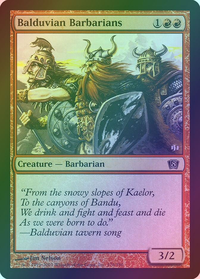 Balduvian Barbarians (8ED) (176★) / Foil