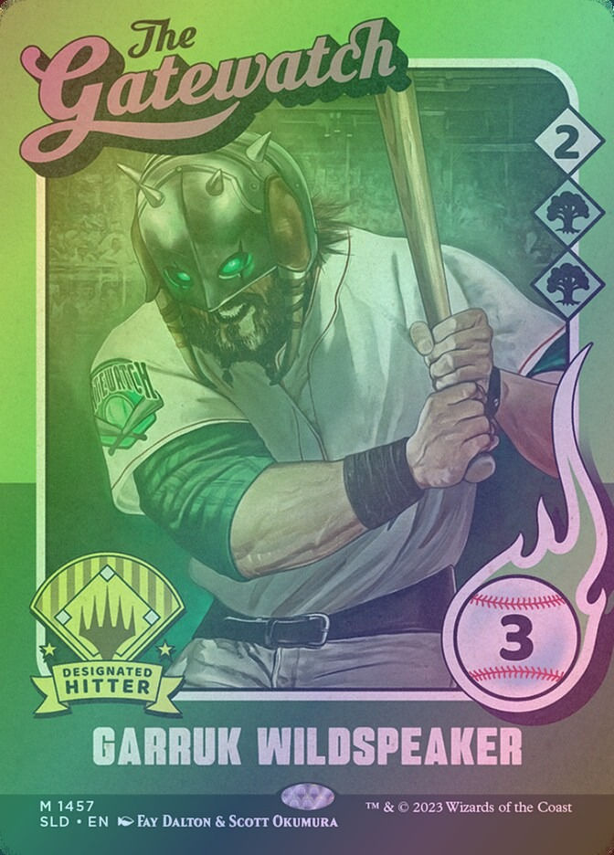 Garruk Wildspeaker // Garruk Wildspeaker (SLD) (1457) / Borderless / Foil — cara 1 de 2