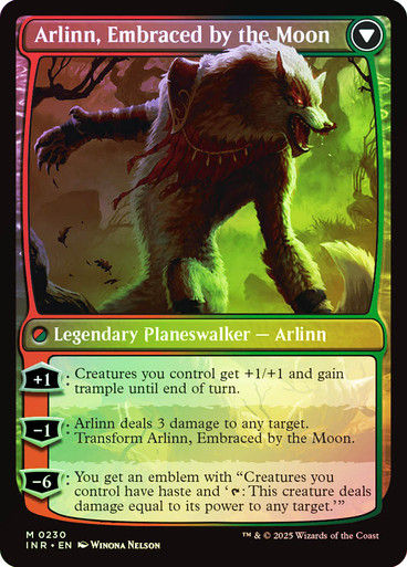 Arlinn Kord // Arlinn, Embraced by the Moon (INR) (230) / Foil — cara 2 de 2