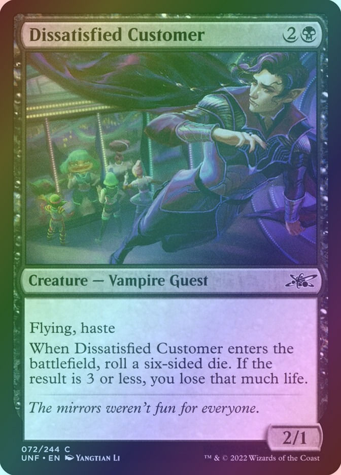 Dissatisfied Customer (UNF) (72) / Foil