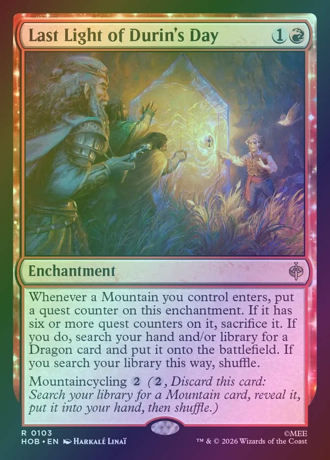 Last Light of Durin's Day (HOB) (103) / Foil