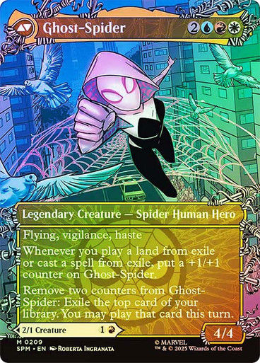 Gwen Stacy // Ghost-Spider (SPM) (209) / Showcase / Foil — cara 2 de 2