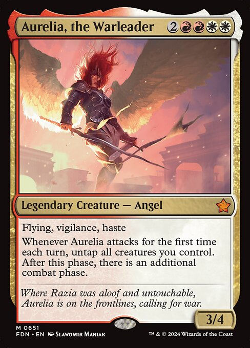 Aurelia, the Warleader (FDN) (651) (Starter)