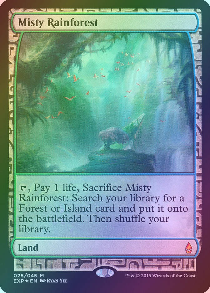 Misty Rainforest (EXP) (25) / Foil