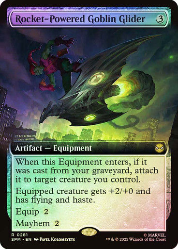 Rocket-Powered Goblin Glider (SPM) (281) / Extended Art / Foil