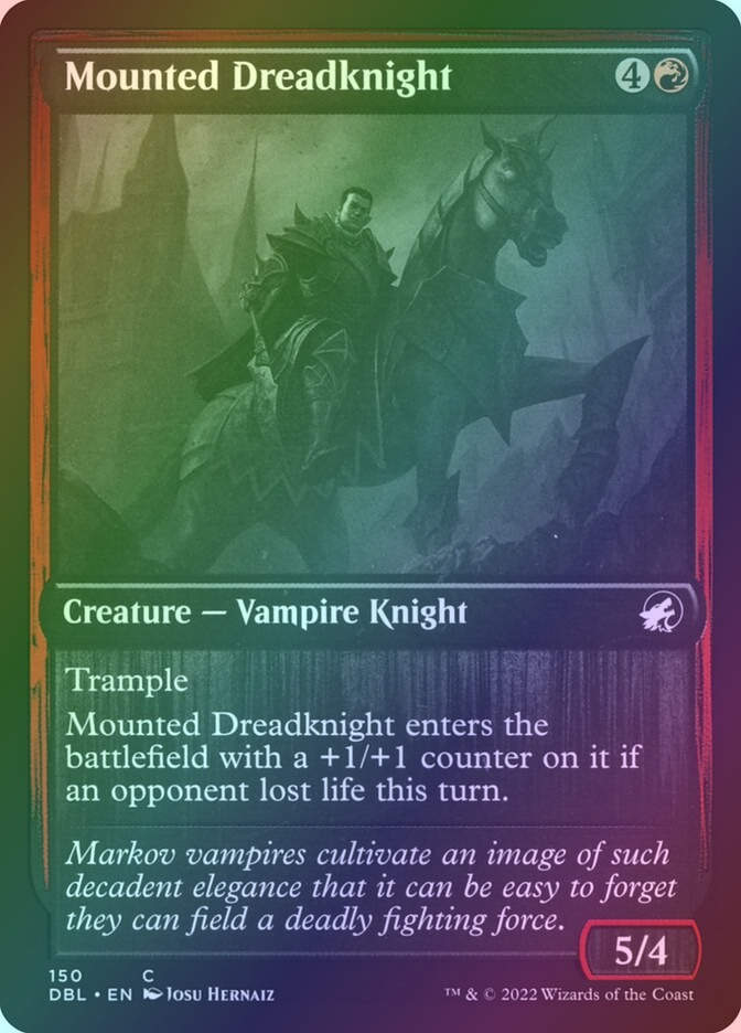 Mounted Dreadknight (DBL) (150) / Foil