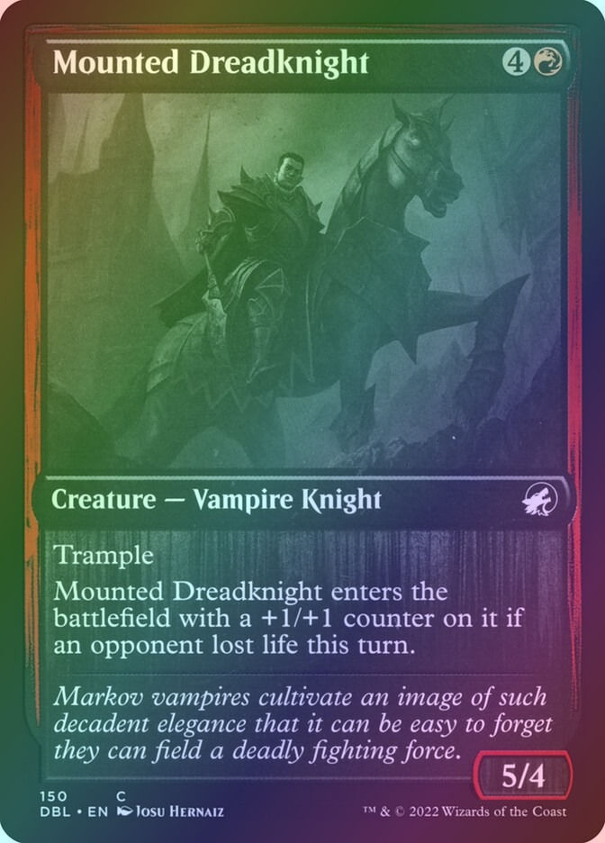 Mounted Dreadknight (DBL) (150) / Foil