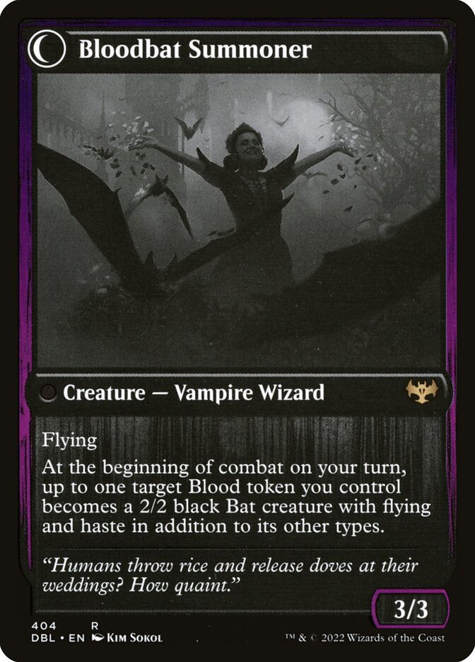 Voldaren Bloodcaster // Bloodbat Summoner (DBL) (404) — cara 2 de 2