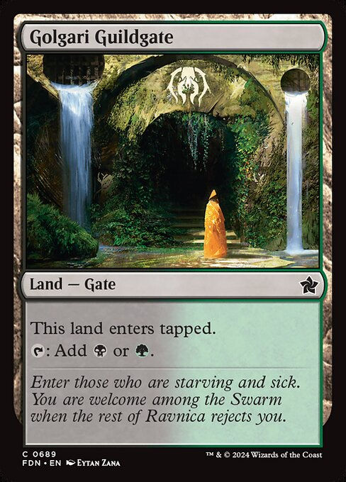 Golgari Guildgate (FDN) (689) (Starter)