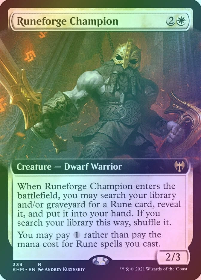 Runeforge Champion (KHM) (339) / Extended Art / Foil
