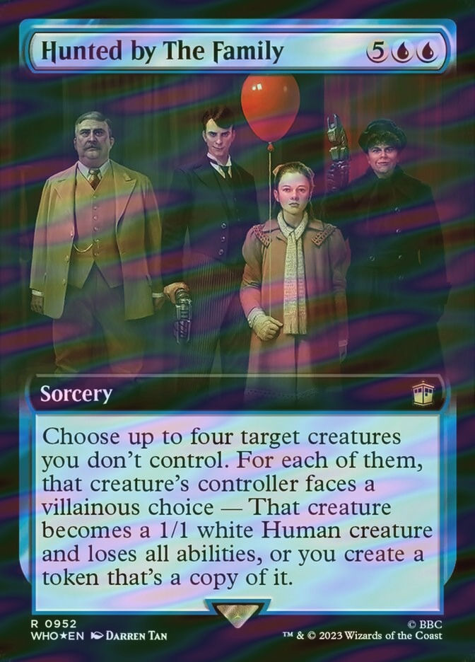 Hunted by The Family (WHO) (952) / Extended Art / Surge Foil