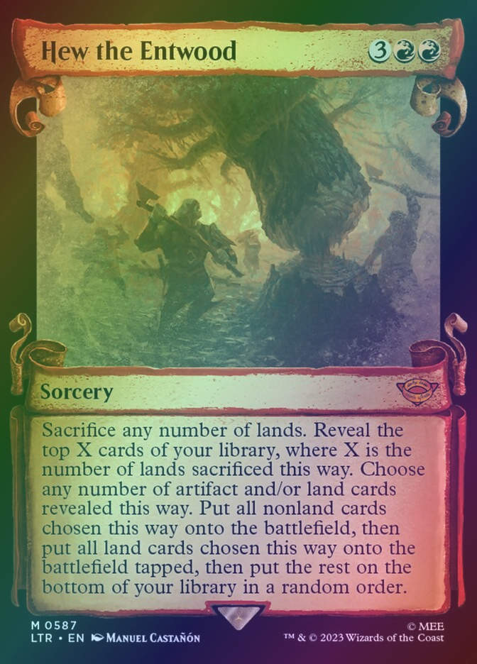 Hew the Entwood (LTR) (587) / Showcase / Foil