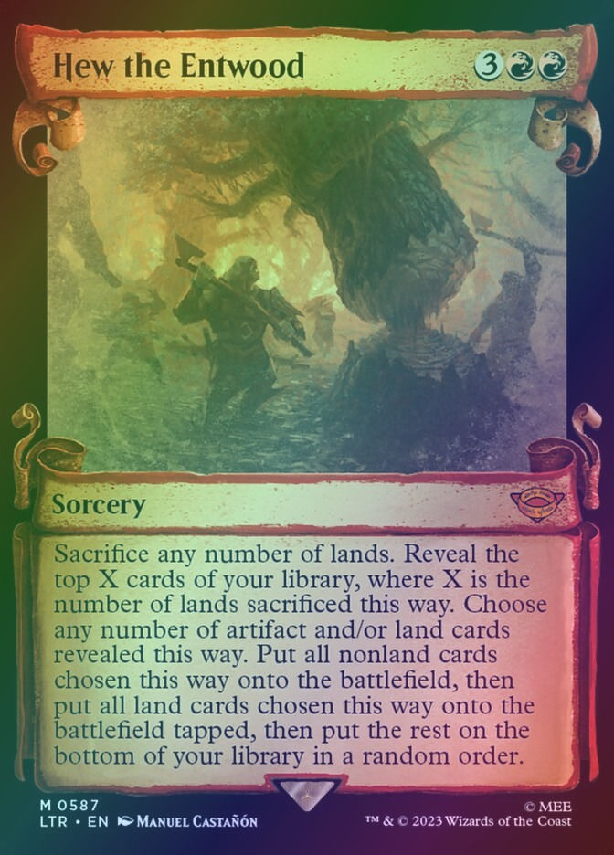 Hew the Entwood (LTR) (587) / Showcase / Foil