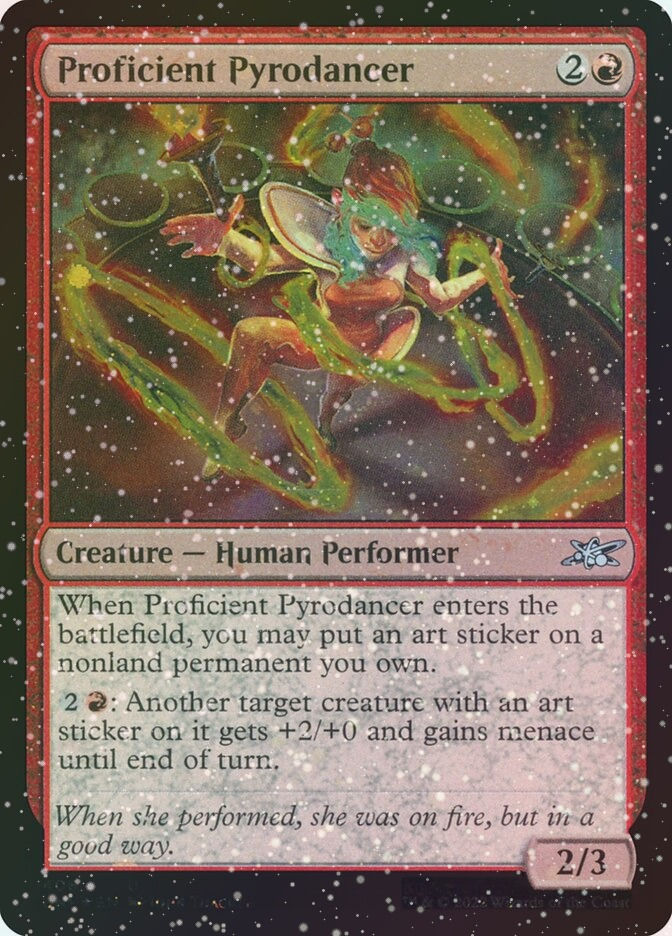 Proficient Pyrodancer (UNF) (406) / Galaxy Foil