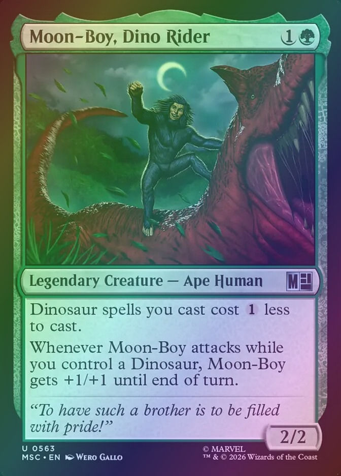 Moon-Boy, Dino Rider (MSC) (563) / Foil