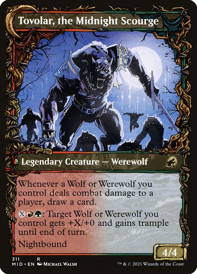 Tovolar, Dire Overlord // Tovolar, the Midnight Scourge (MID) (311) — cara 2 de 2
