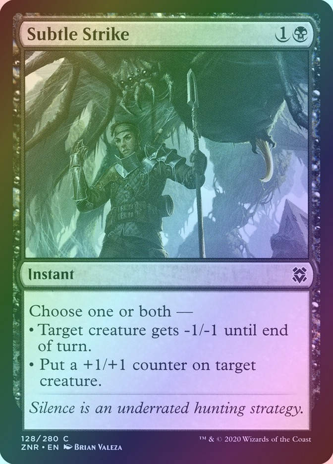 Subtle Strike (ZNR) (128) / Foil