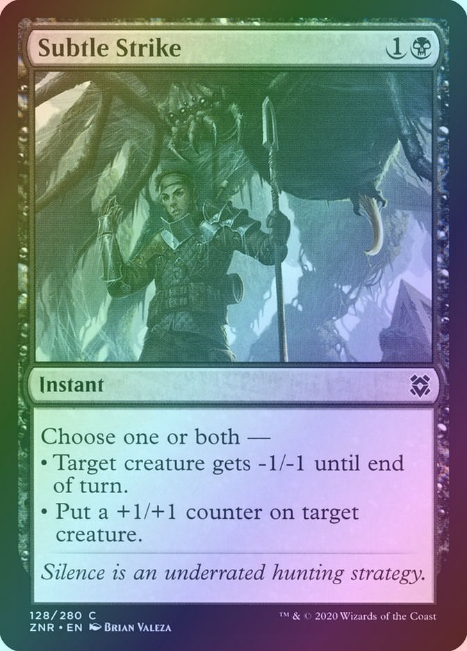 Subtle Strike (ZNR) (128) / Foil