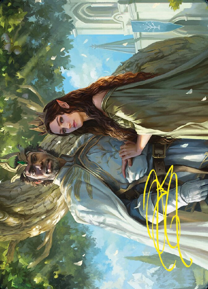 Aragorn and Arwen, Wed (ALTR) (33) / Firma Dorada