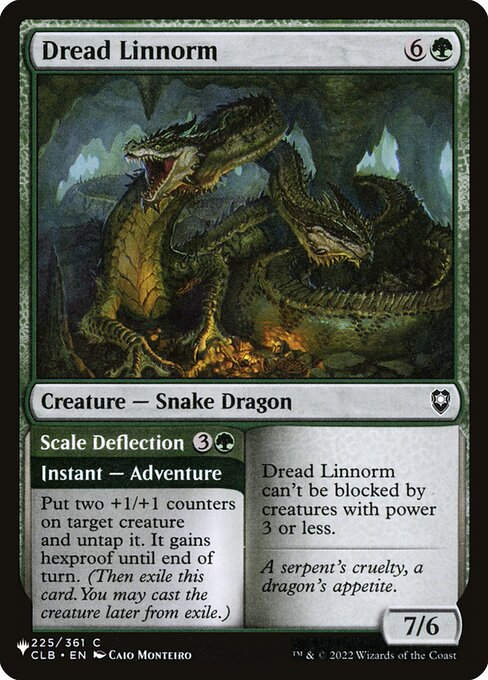 Dread Linnorm // Scale Deflection (PLST) (CLB-225)