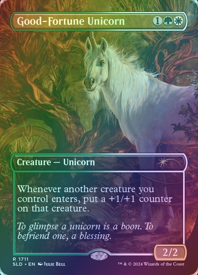 Good-Fortune Unicorn (SLD) (1711) / Borderless / Foil