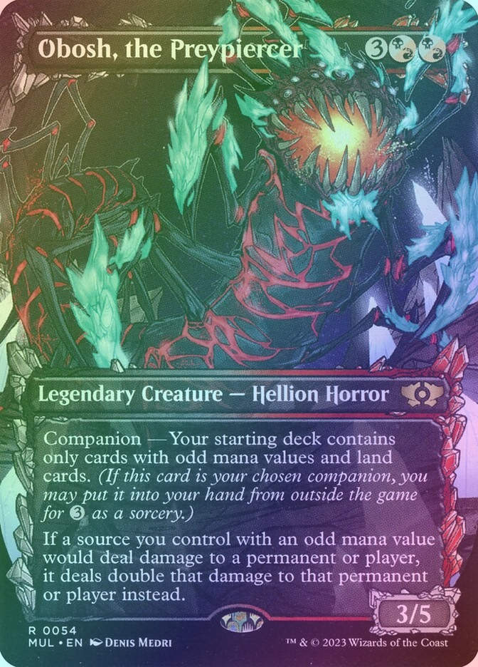 Obosh, the Preypiercer (MUL) (54) / Borderless / Showcase / Foil