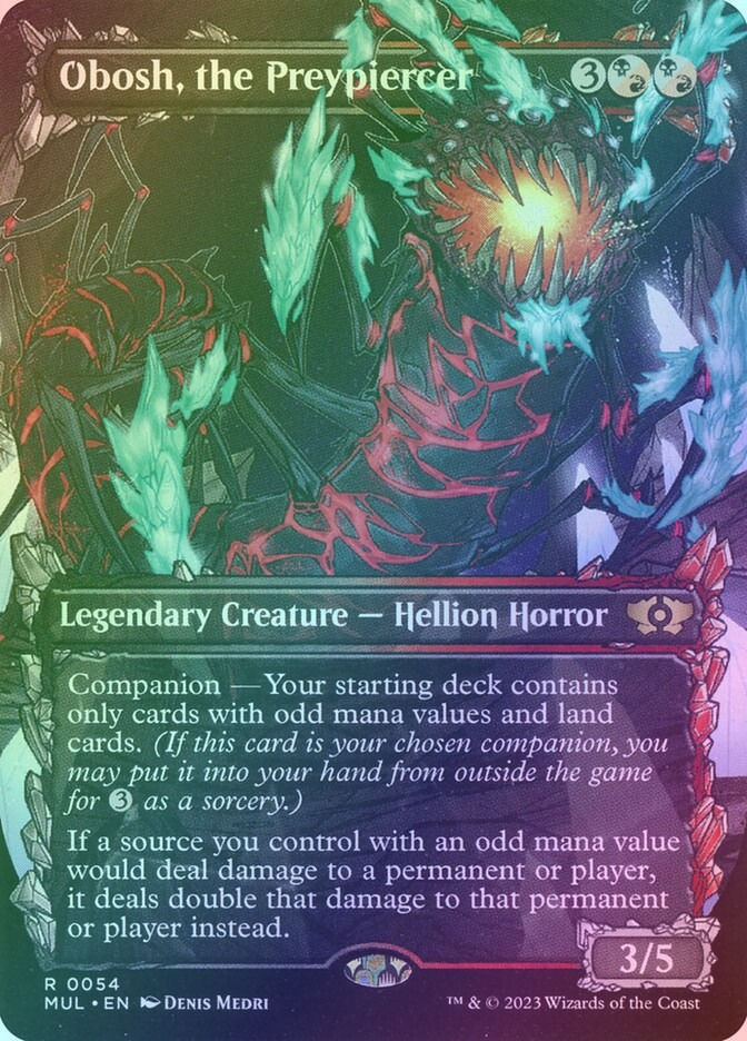 Obosh, the Preypiercer (MUL) (54) / Borderless / Showcase / Foil
