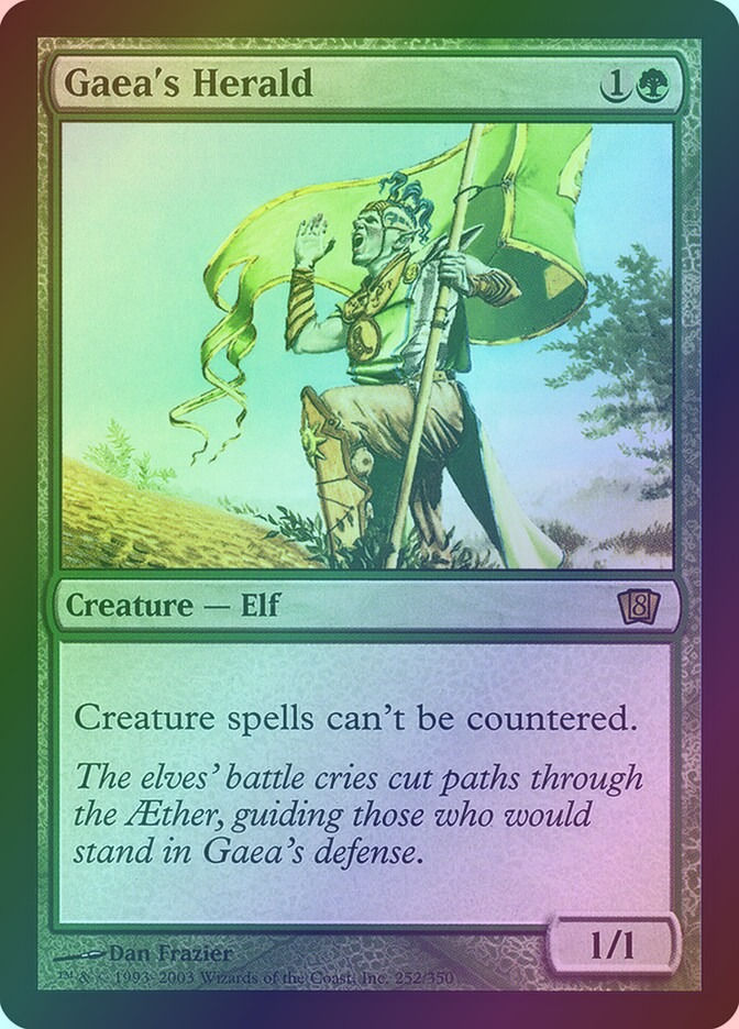 Gaea's Herald (8ED) (252★) / Foil