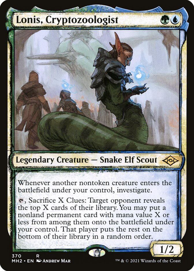 Lonis, Cryptozoologist (MH2) (370) / Showcase