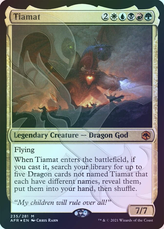 Tiamat (PAFR) (235a) / Embossed Foil