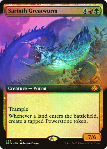 Sarinth Greatwurm (BRO) / Extended Art Foil