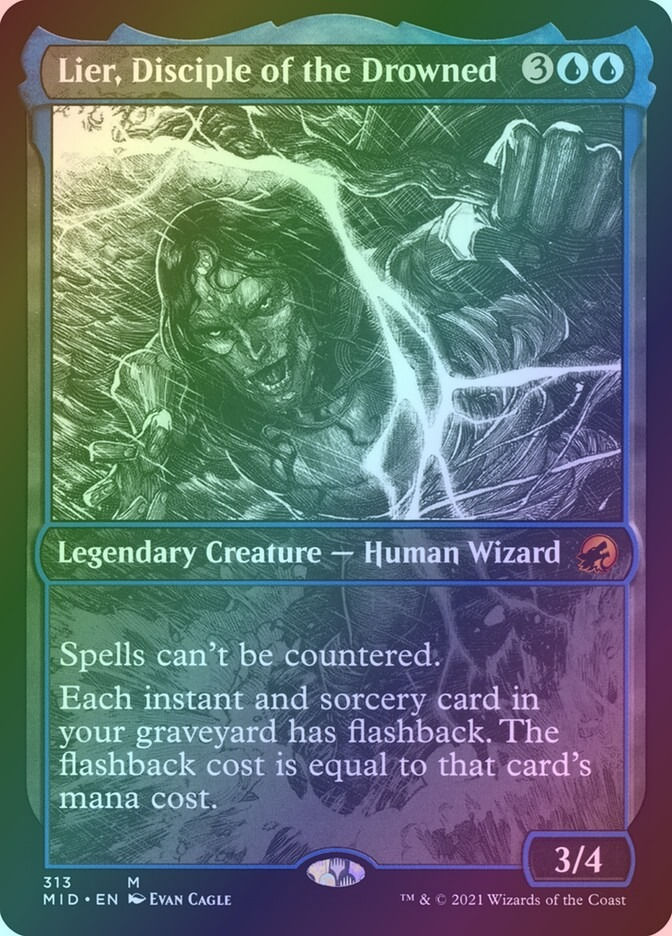 Lier, Disciple of the Drowned (MID) (313) / Showcase / Foil