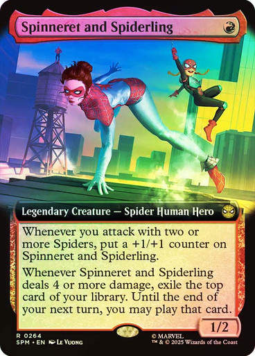Spinneret and Spiderling (SPM) (264) / Extended Art / Foil