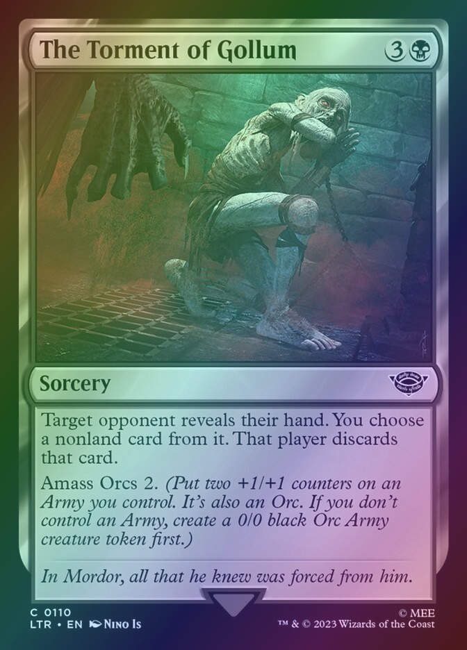 The Torment of Gollum (LTR) (110) / Foil