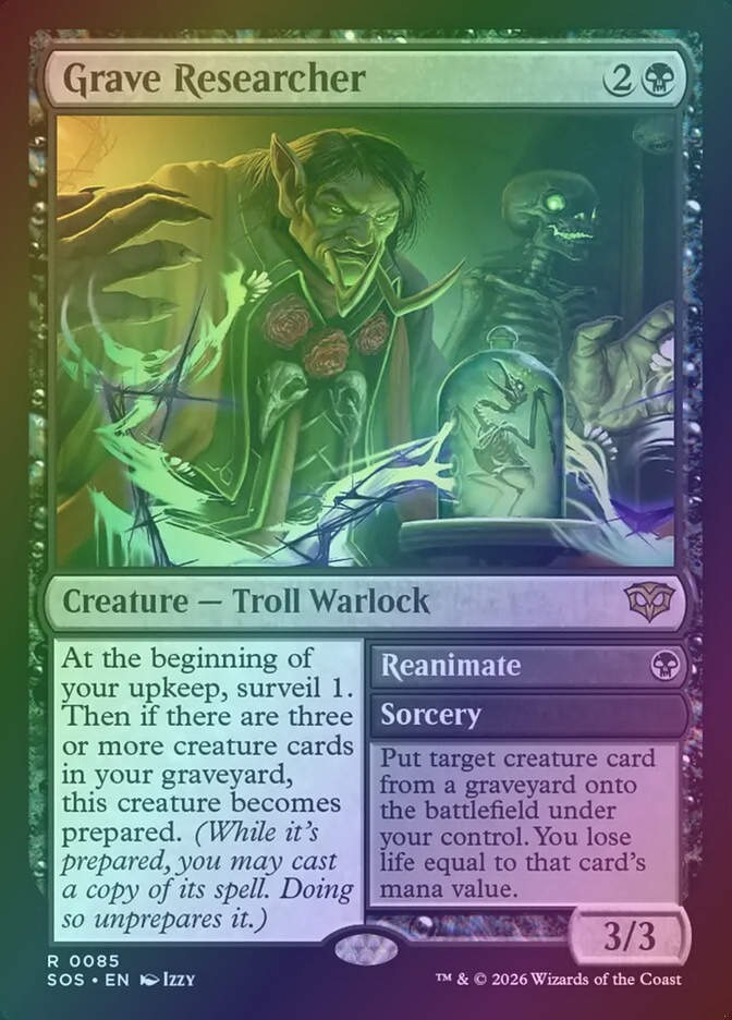Grave Researcher // Reanimate (SOS) (85) / Foil