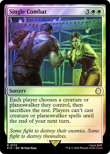 Single Combat (pip) (172) / Foil