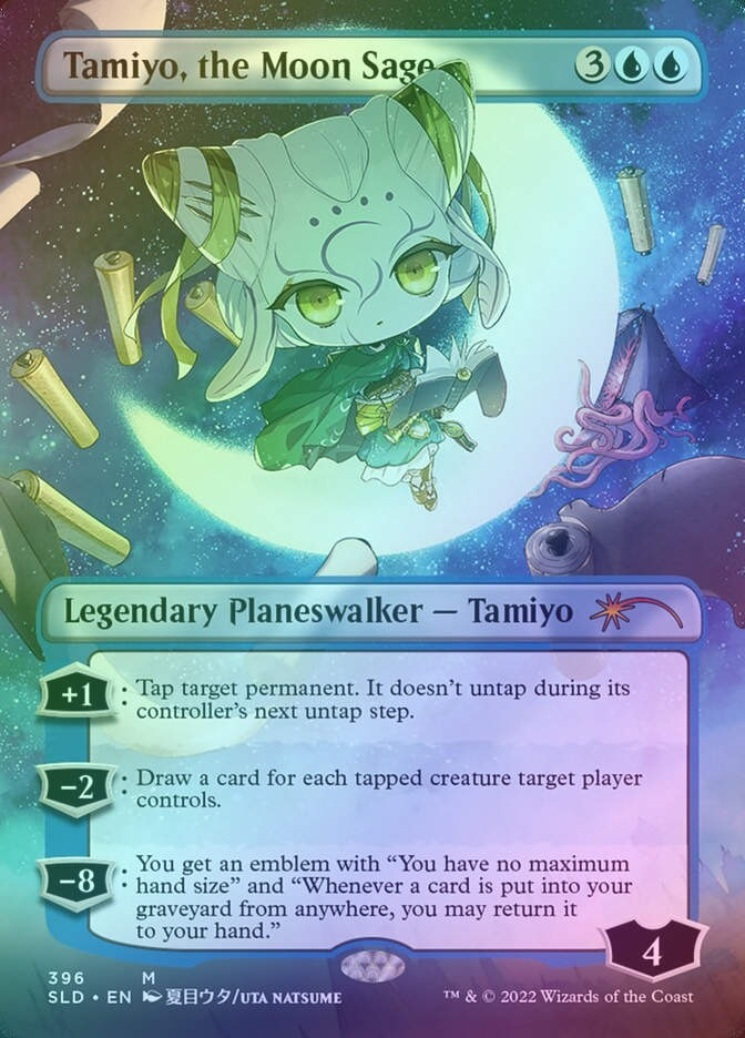Tamiyo, the Moon Sage (SLD) (396) / Borderless / Foil