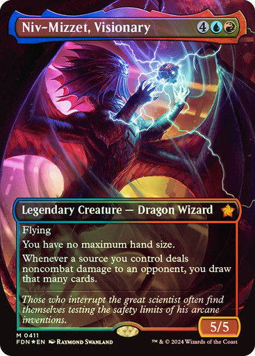Niv-Mizzet, Visionary (FDN) (411) / Mana Foil / Borderless