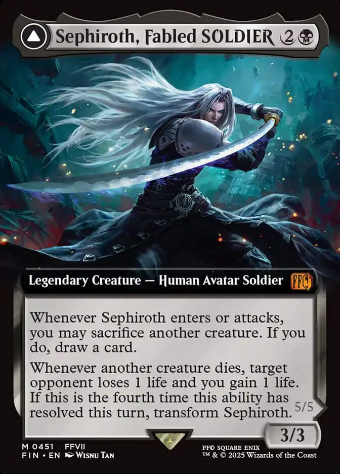 Sephiroth, Fabled SOLDIER // (FIN) (451) / Extended Art
