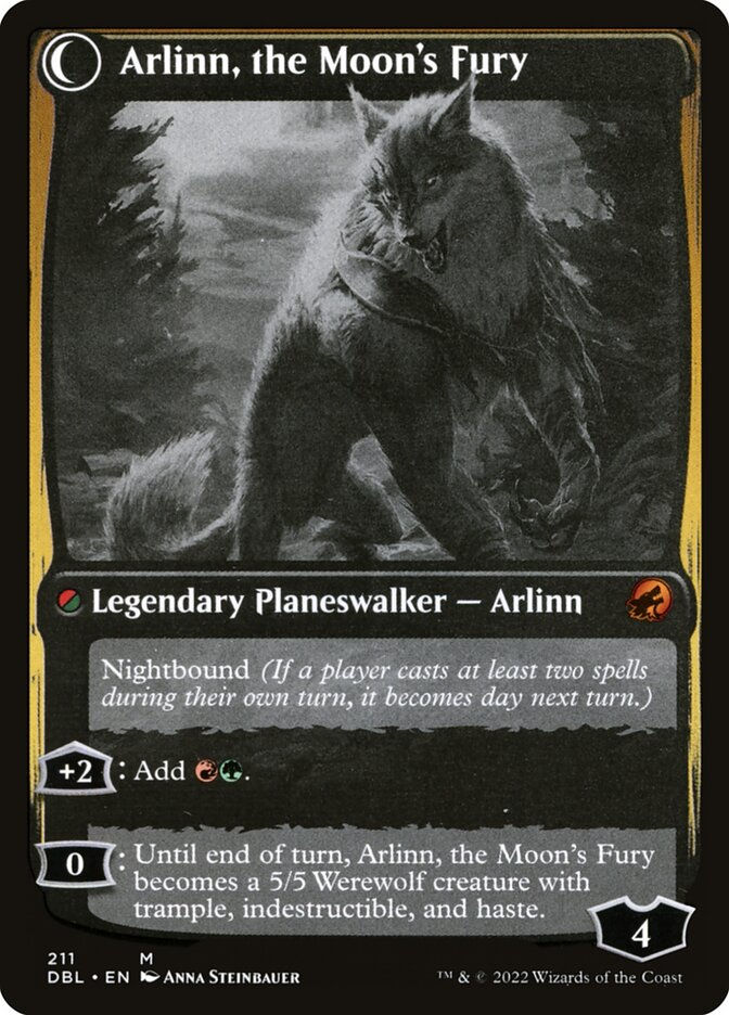 Arlinn, the Pack's Hope // Arlinn, the Moon's Fury (DBL) (211) — cara 2 de 2