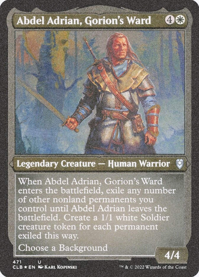 Abdel Adrian, Gorion's Ward (CLB) (471) / Foil Etched
