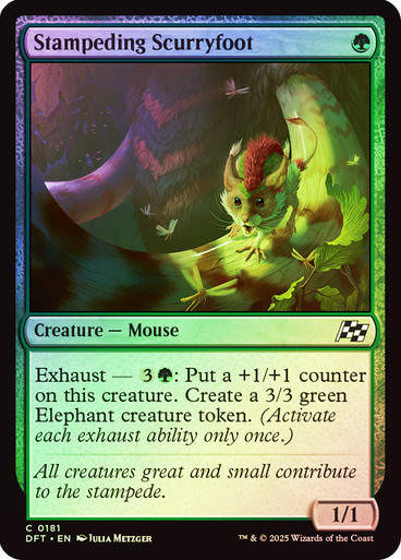 Stampeding Scurryfoot (DFT) (181) / Foil