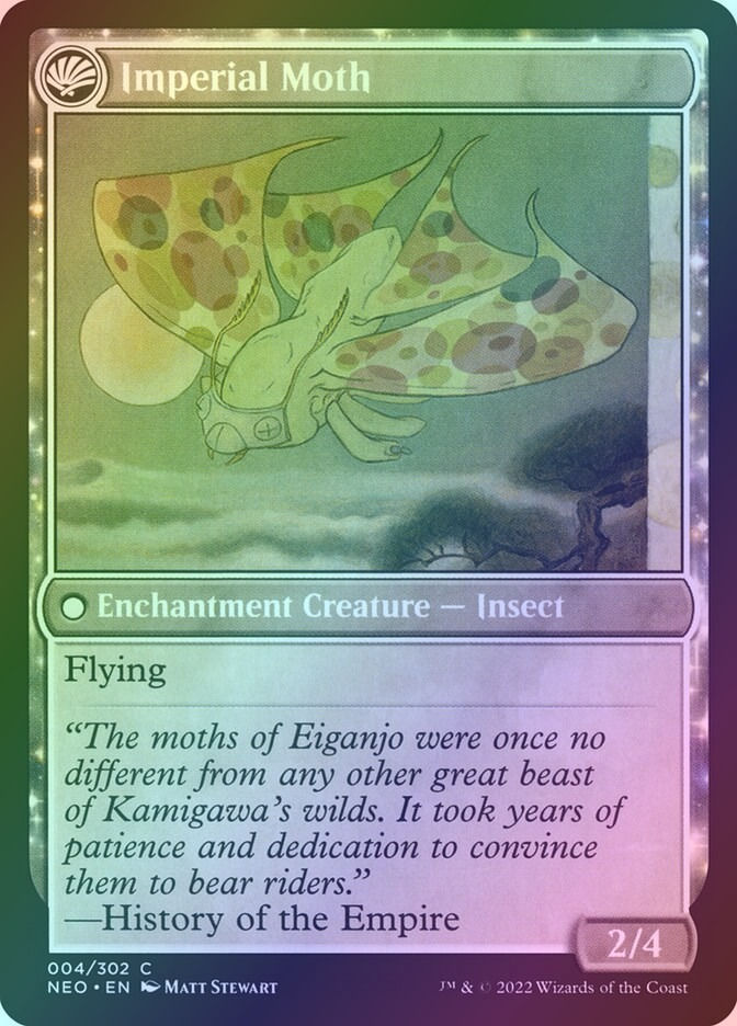 Befriending the Moths // Imperial Moth (NEO) (4) / Foil — cara 2 de 2