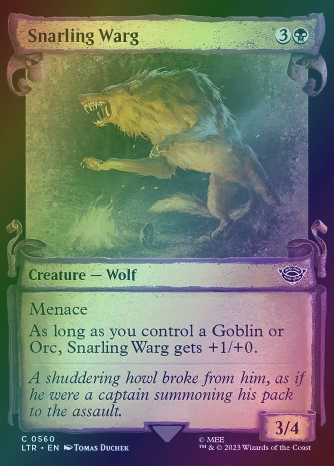 Snarling Warg (LTR) (560) / Showcase / Foil