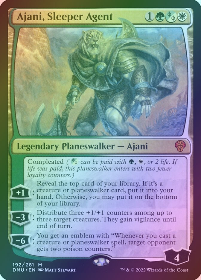 Ajani, Sleeper Agent (DMU) (192) / Foil