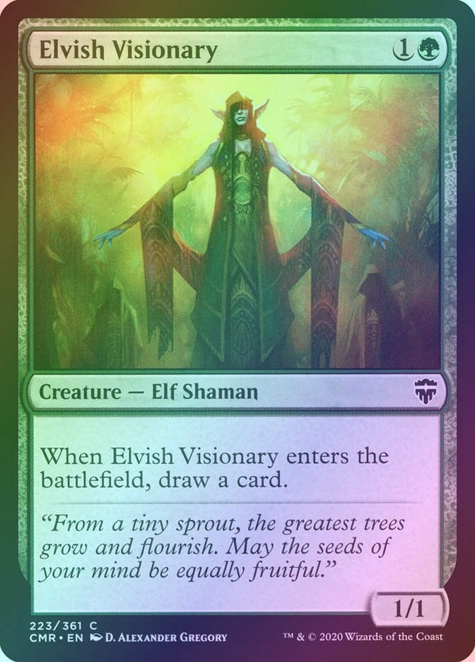 Elvish Visionary (CMR) (223) / Foil
