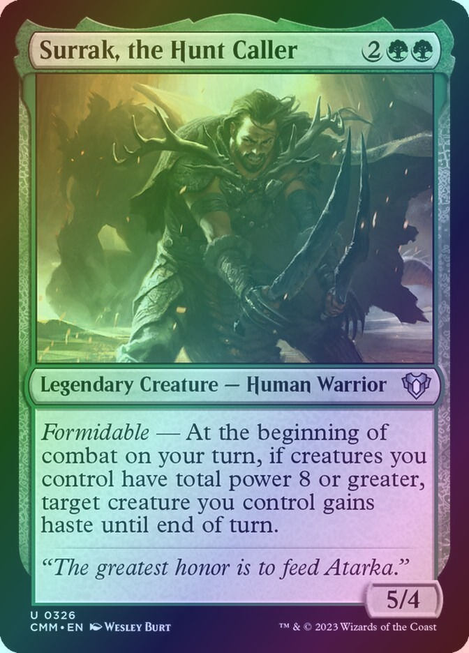 Surrak, the Hunt Caller (CMM) (326) / Foil