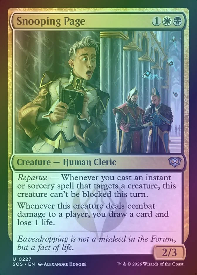 Snooping Page (SOS) (227) / Foil